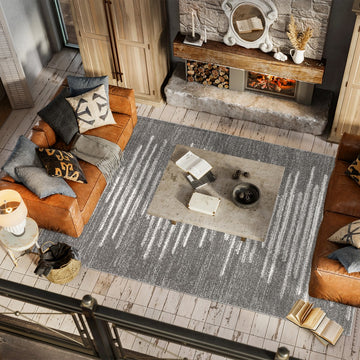 Aya Berber Stripe Geometric Area Rug